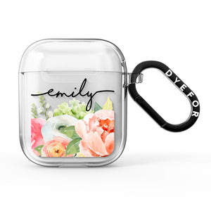 Personalised Flowers AirPods Case