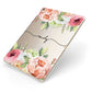 Personalised Flowers Apple iPad Case on Gold iPad Side View