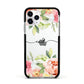 Personalised Flowers Apple iPhone 11 Pro in Silver with Black Impact Case