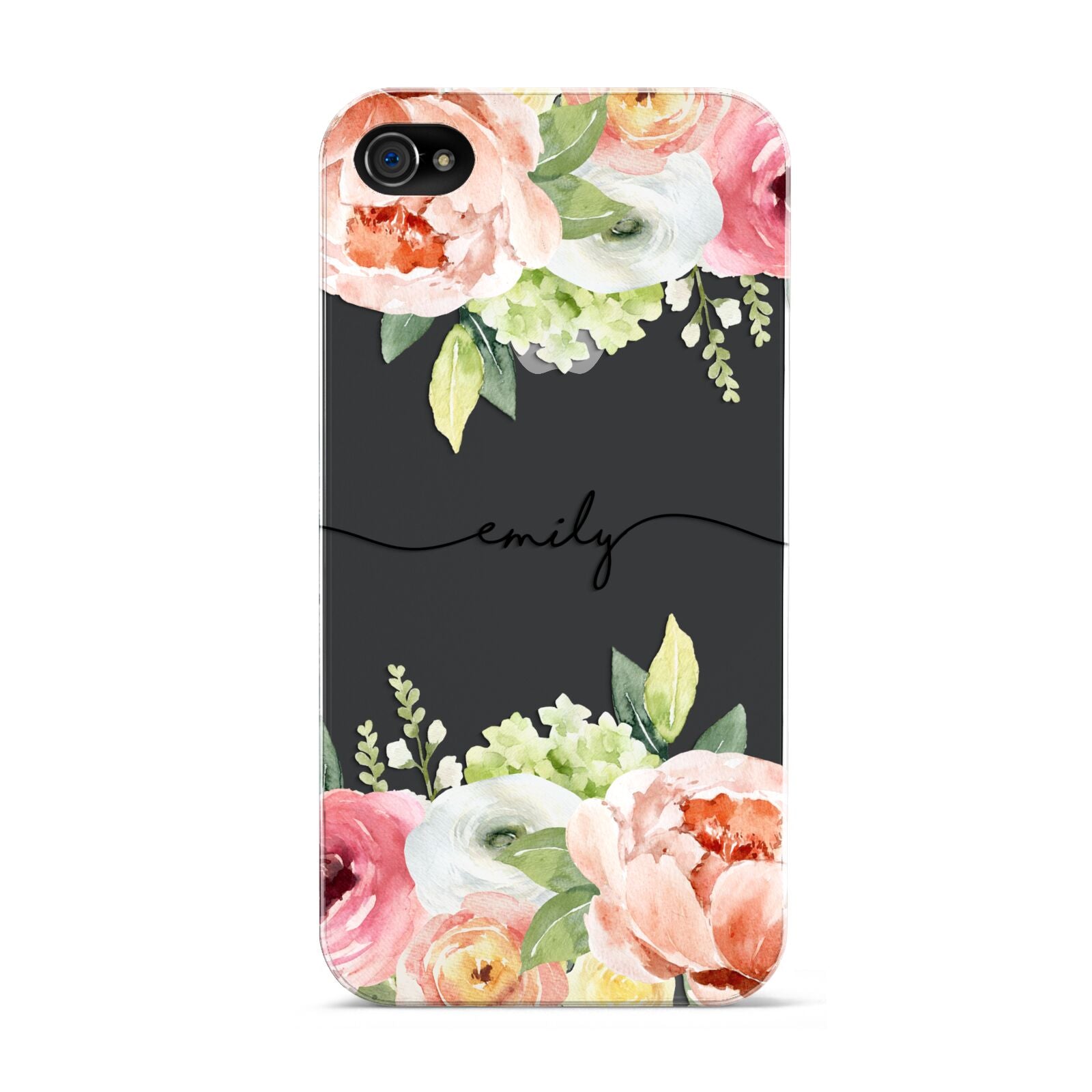 Personalised Flowers Apple iPhone 4s Case