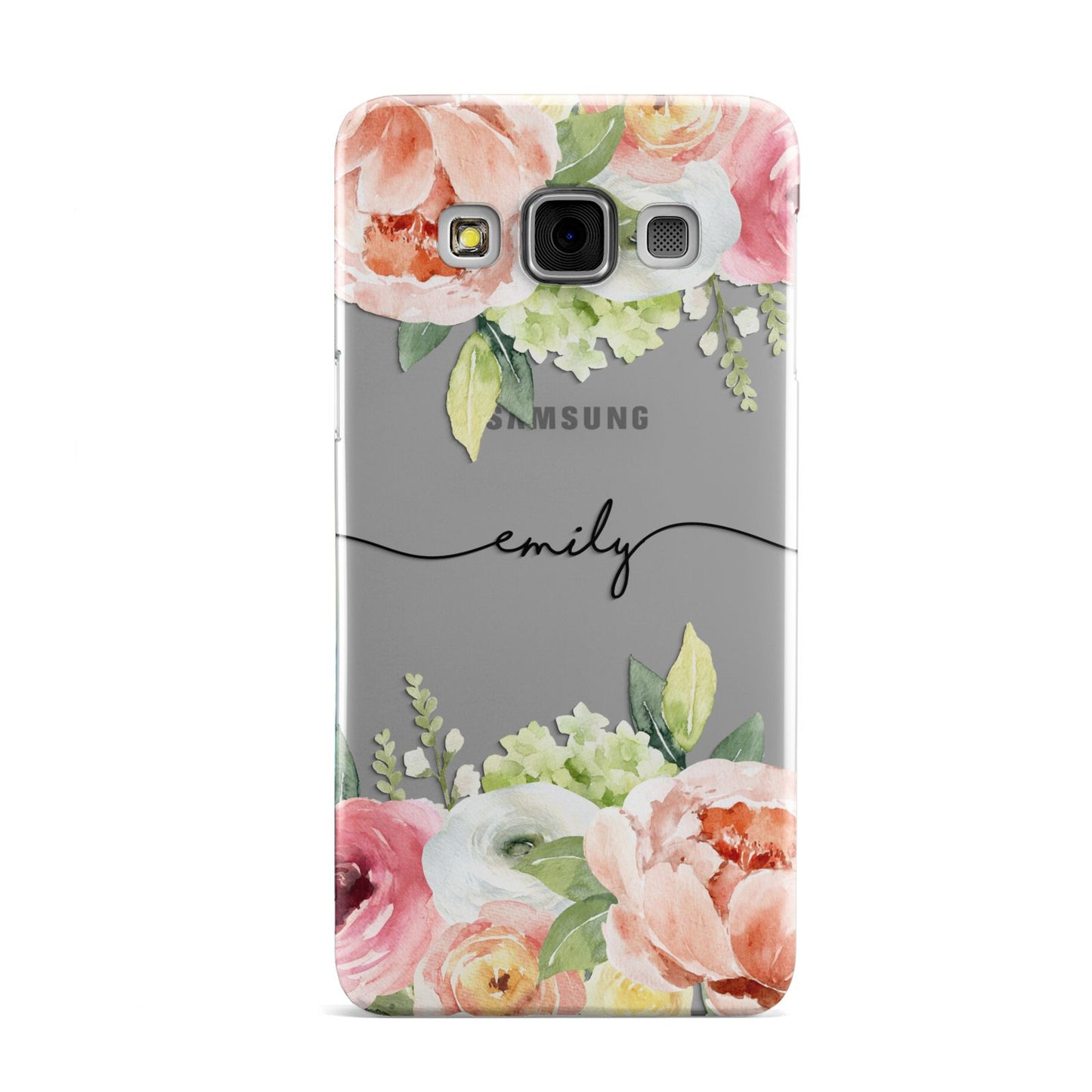 Personalised Flowers Samsung Galaxy A3 Case