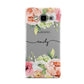 Personalised Flowers Samsung Galaxy A5 Case
