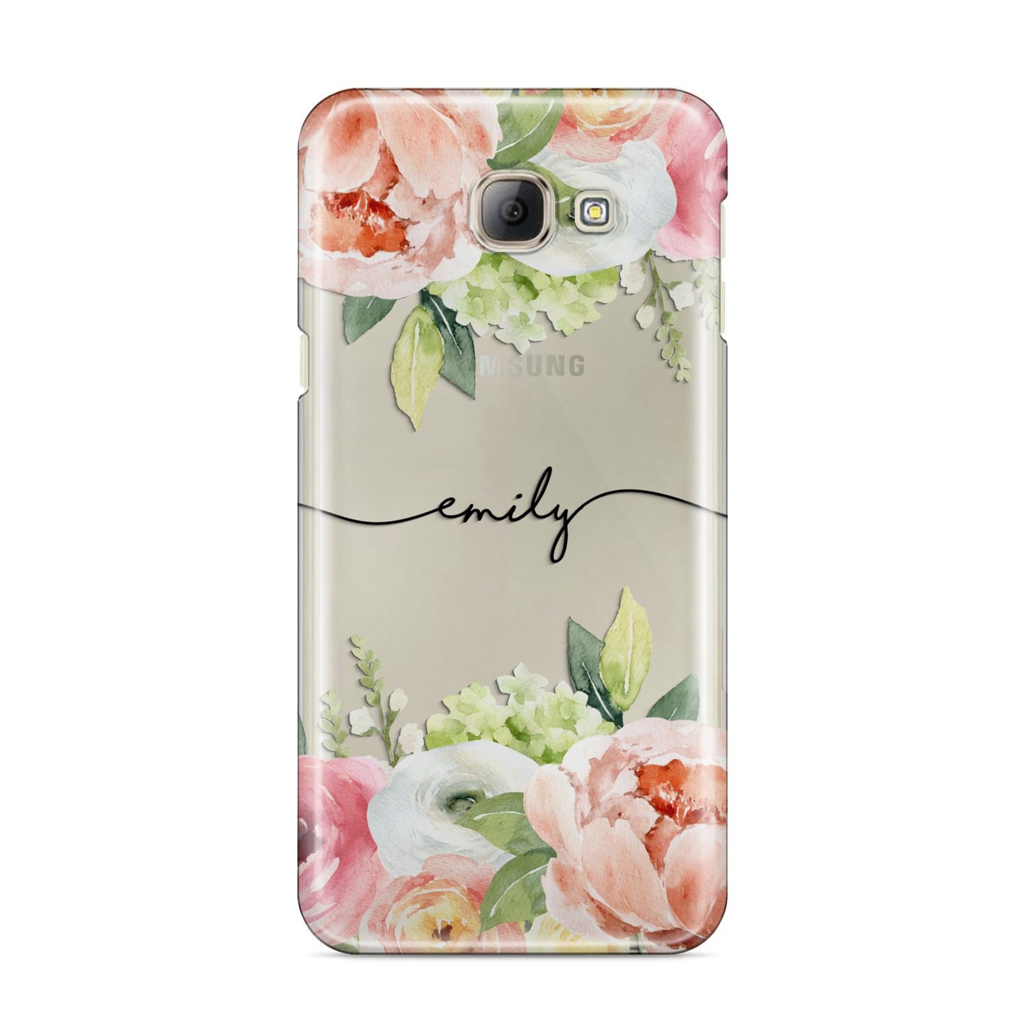 Personalised Flowers Samsung Galaxy A8 2016 Case