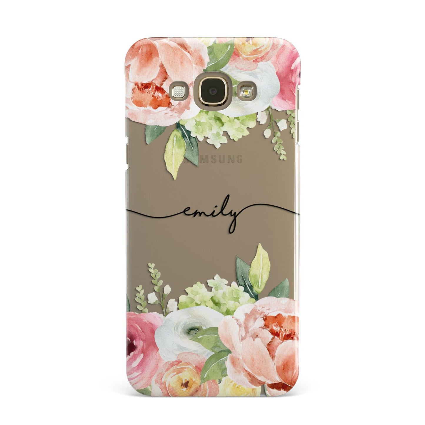 Personalised Flowers Samsung Galaxy A8 Case