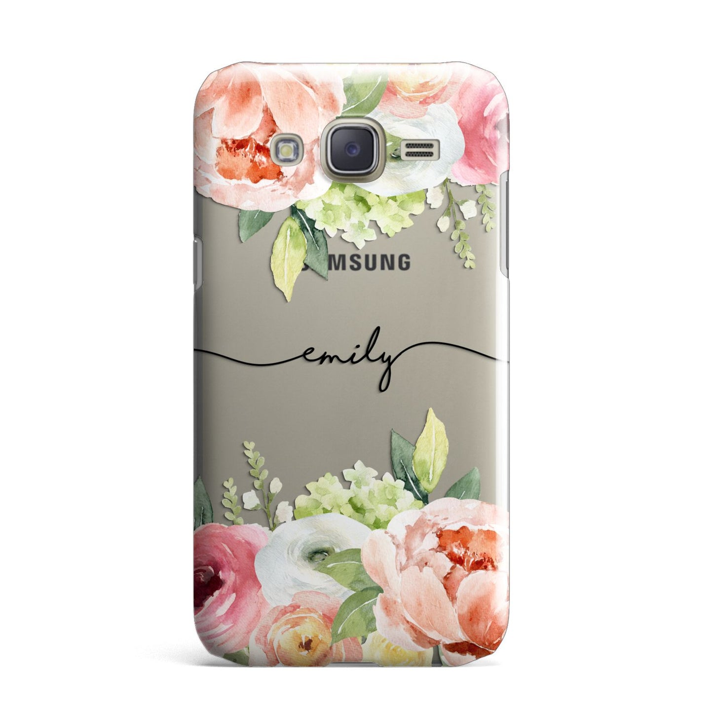 Personalised Flowers Samsung Galaxy J7 Case