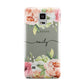 Personalised Flowers Samsung Galaxy Note 4 Case