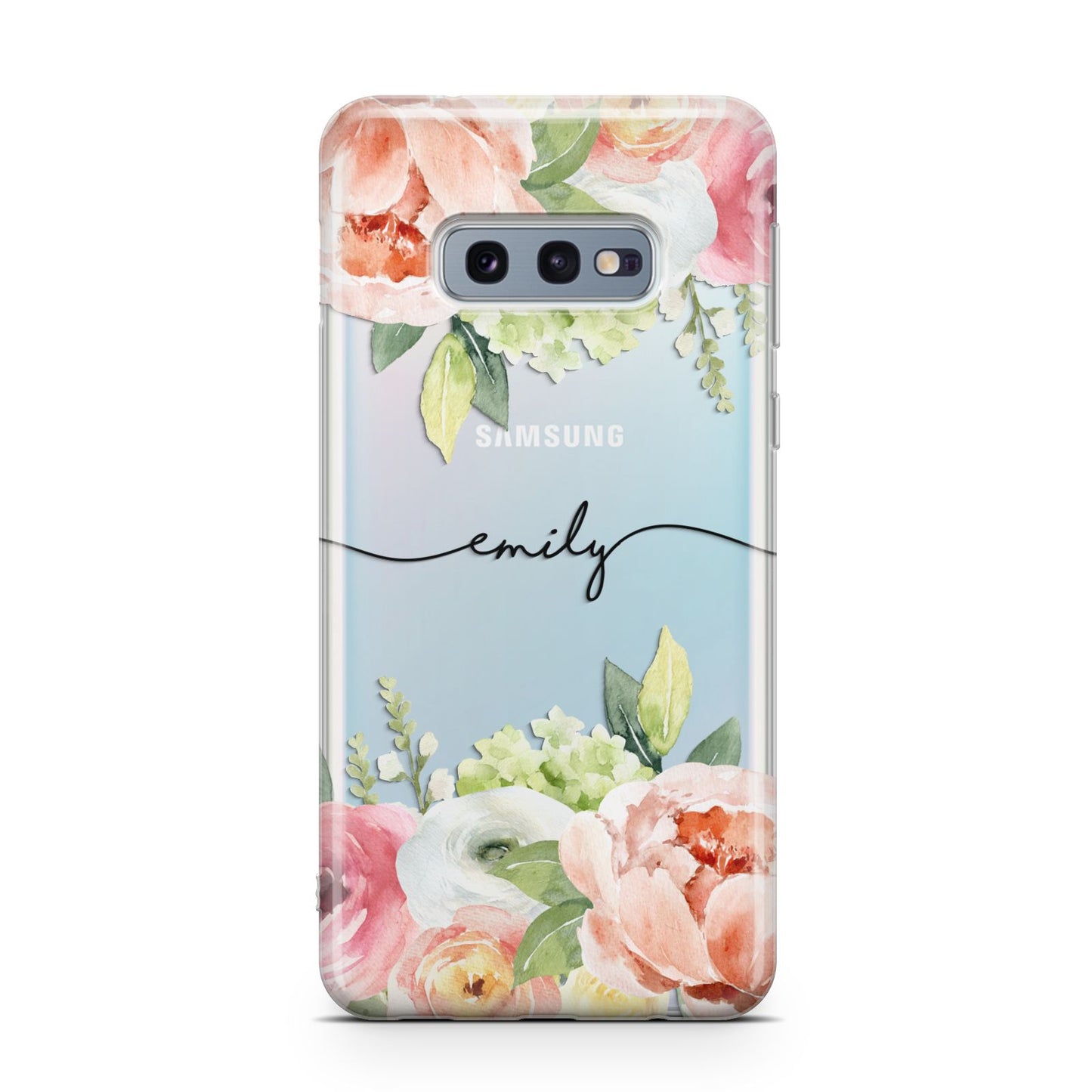 Personalised Flowers Samsung Galaxy S10E Case