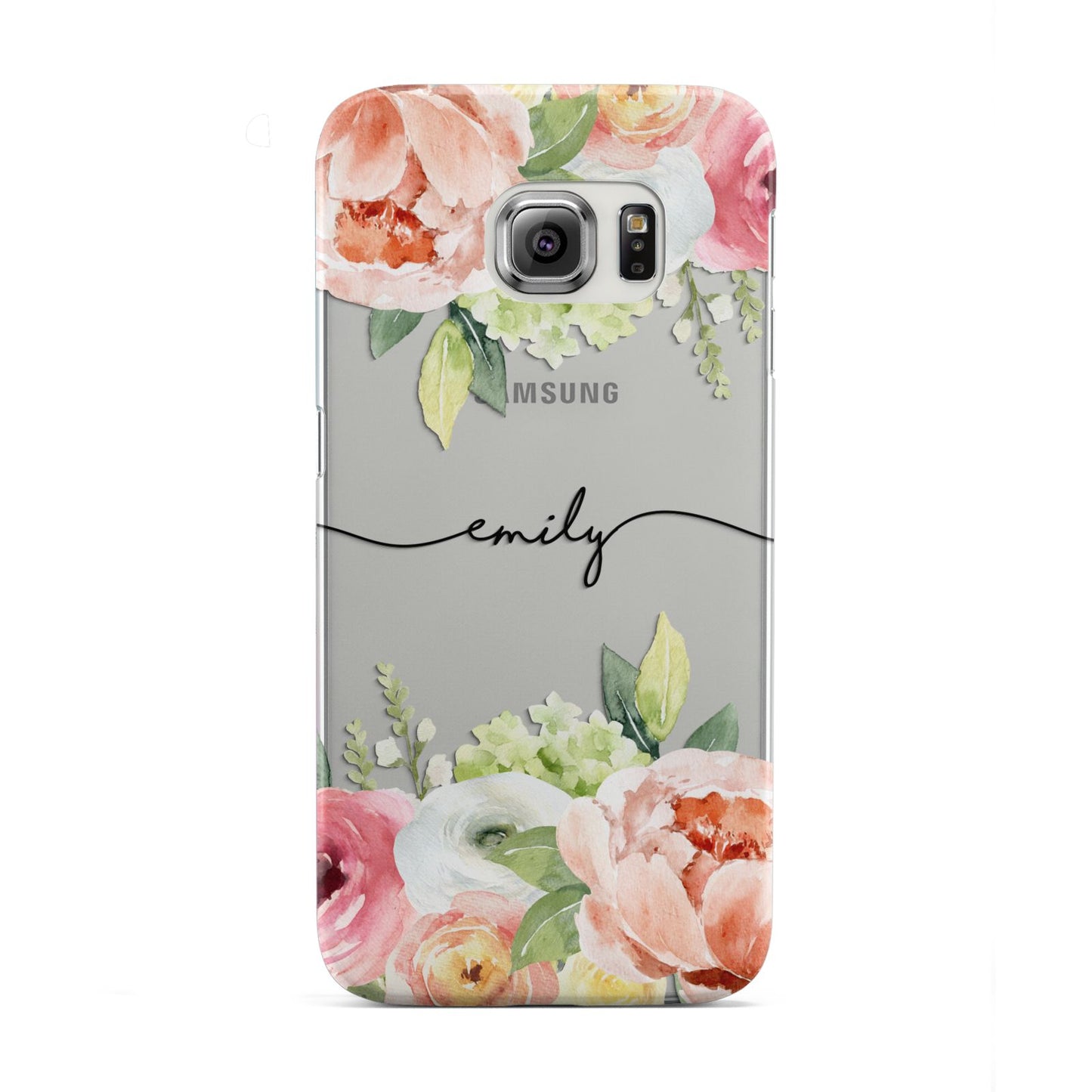 Personalised Flowers Samsung Galaxy S6 Edge Case