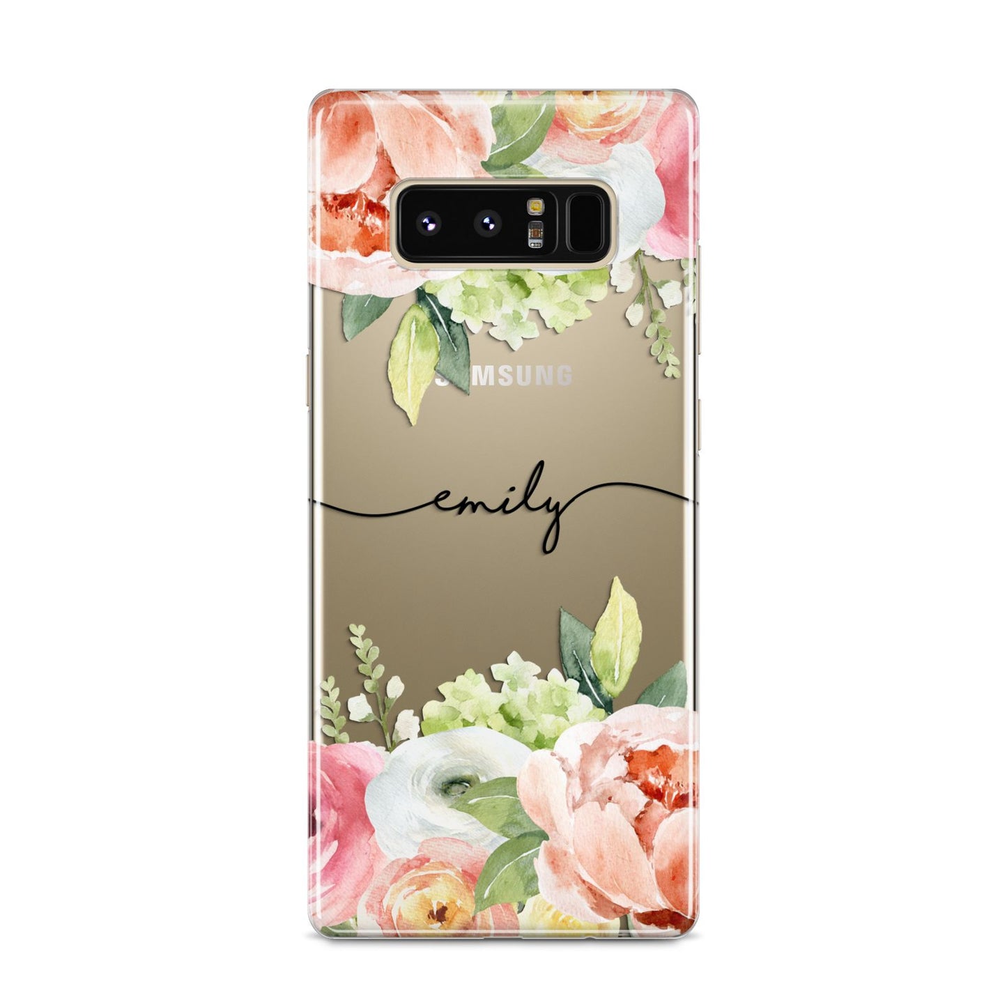 Personalised Flowers Samsung Galaxy S8 Case