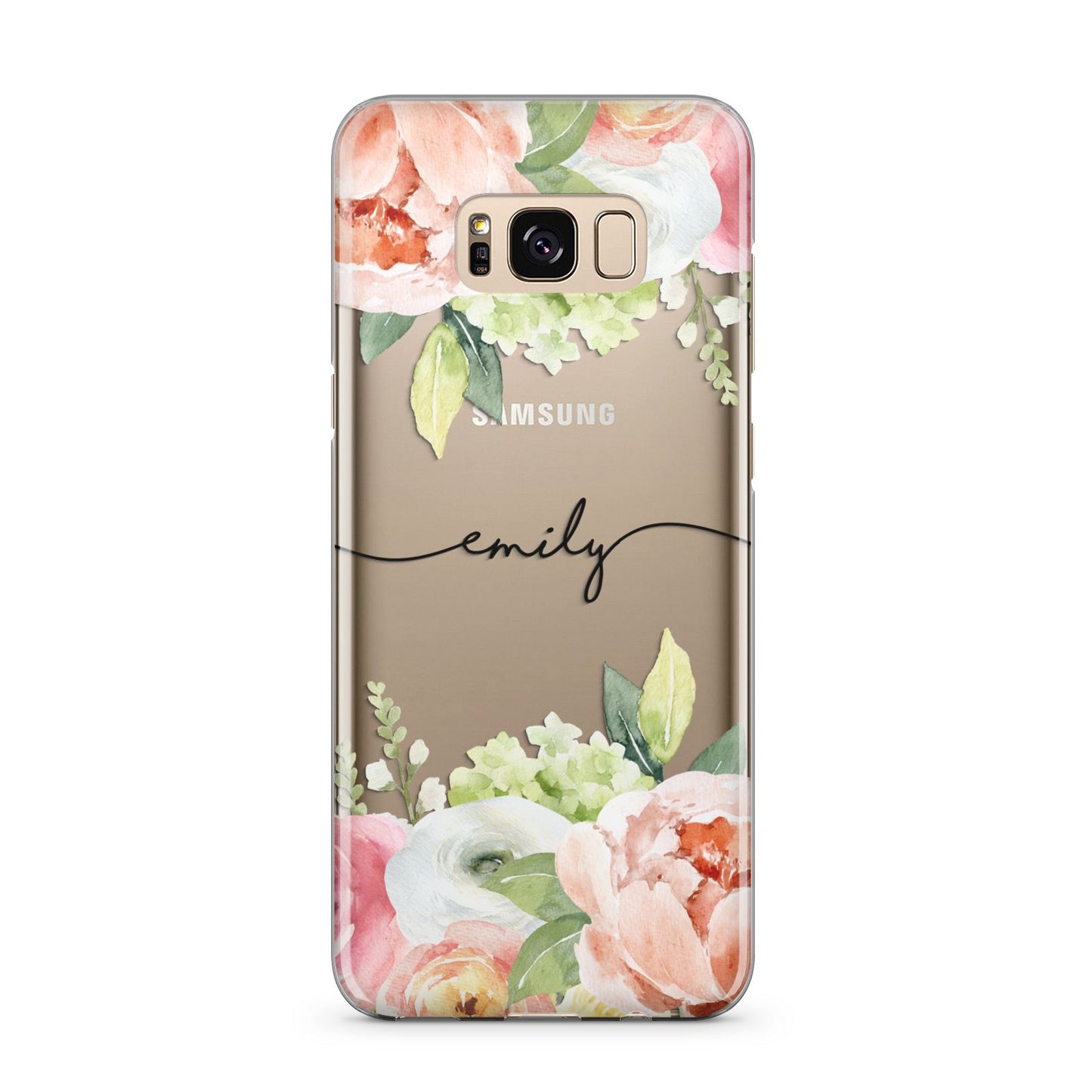 Personalised Flowers Samsung Galaxy S8 Plus Case