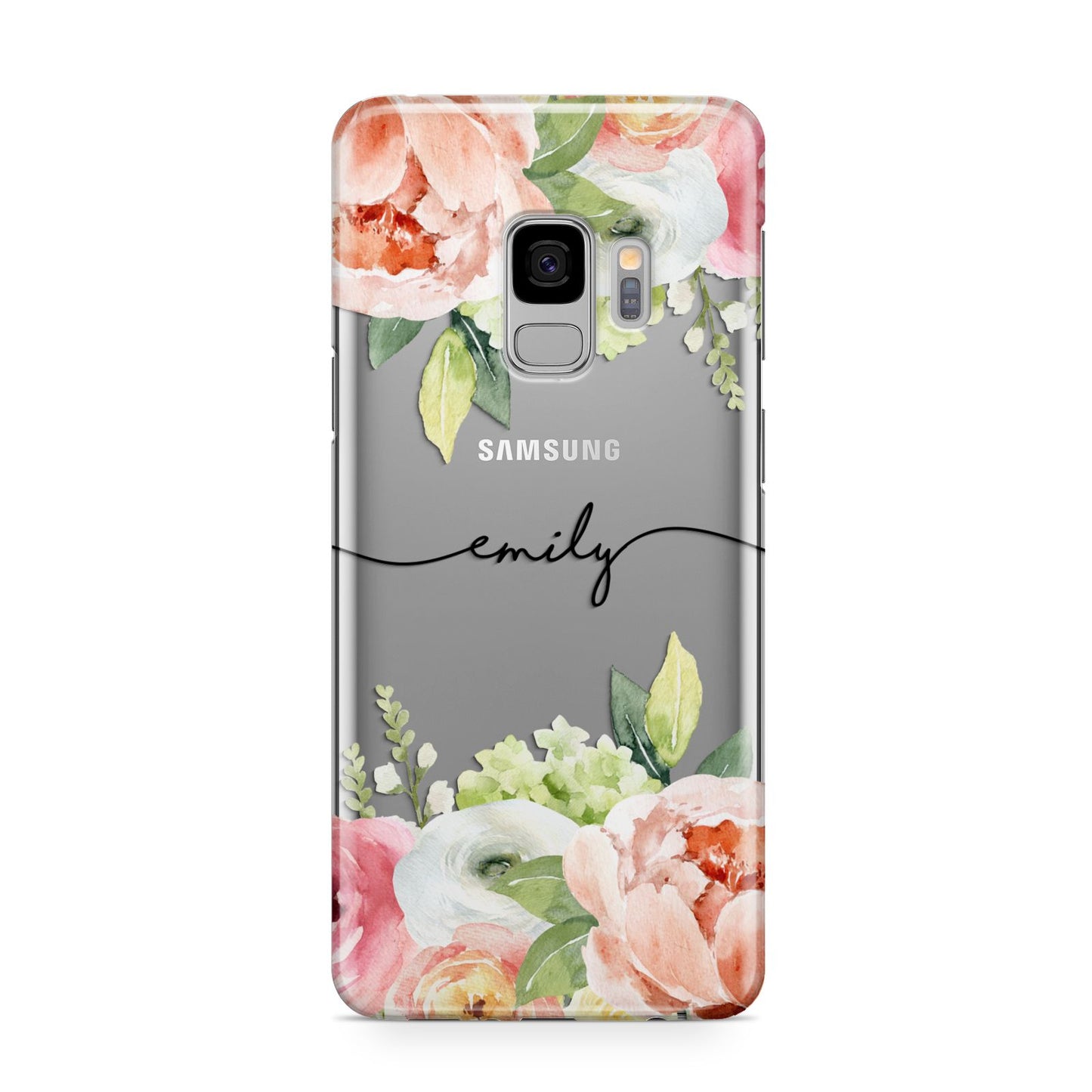 Personalised Flowers Samsung Galaxy S9 Case