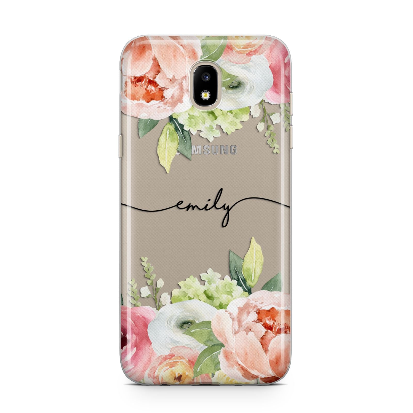 Personalised Flowers Samsung J5 2017 Case
