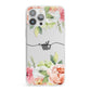 Personalised Flowers iPhone 13 Pro Max Clear Bumper Case