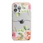 Personalised Flowers iPhone 13 Pro Max TPU Impact Case with Pink Edges