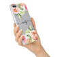 Personalised Flowers iPhone 7 Plus Bumper Case on Silver iPhone Alternative Image