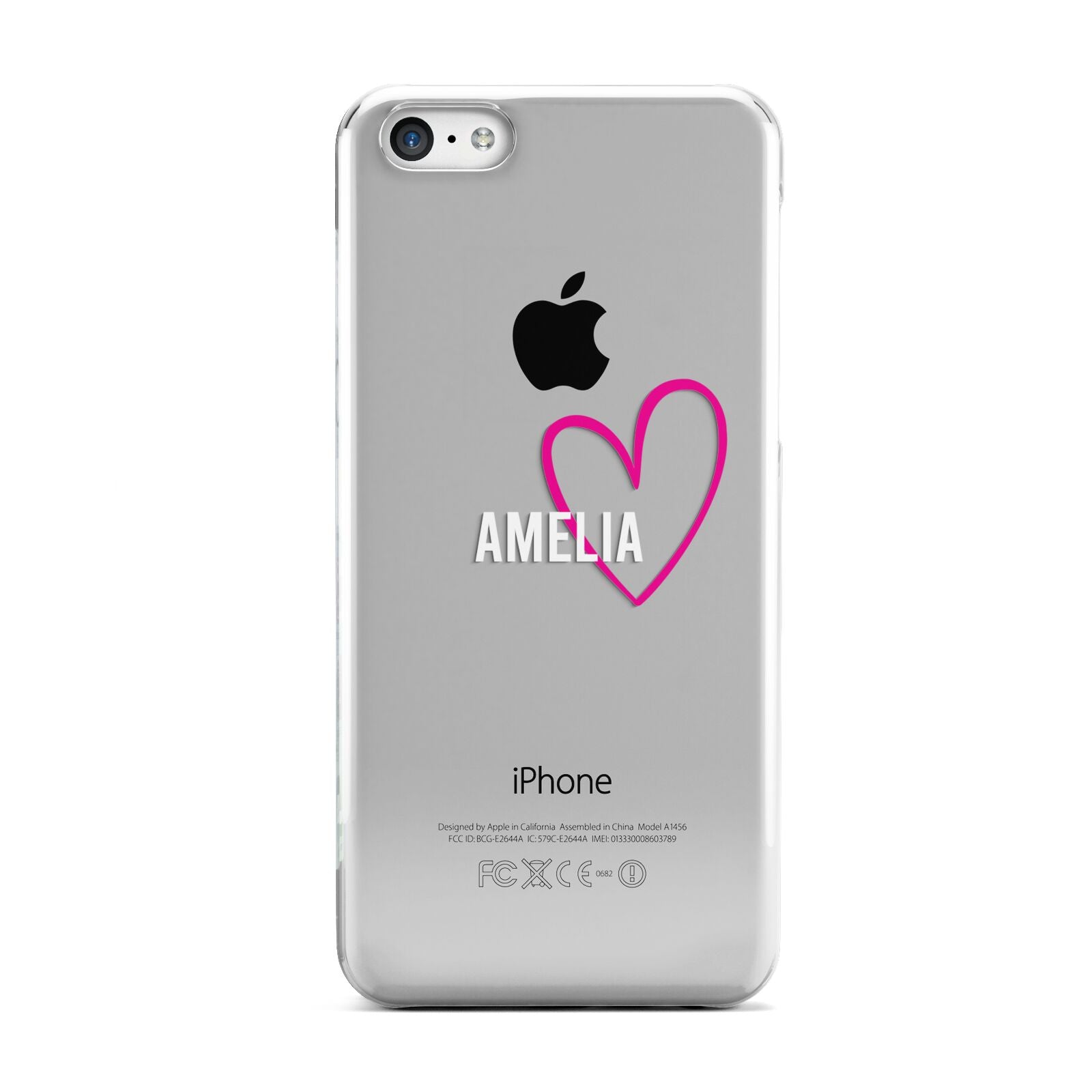 Personalised Font With Heart Apple iPhone 5c Case