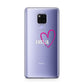 Personalised Font With Heart Huawei Mate 20X Phone Case