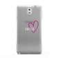 Personalised Font With Heart Samsung Galaxy Note 3 Case