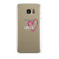 Personalised Font With Heart Samsung Galaxy S7 Edge Case