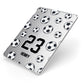 Personalised Football Apple iPad Case on Silver iPad Side View