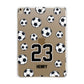 Personalised Football Apple iPad Gold Case