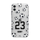 Personalised Football Apple iPhone 11 in White with Bumper Case