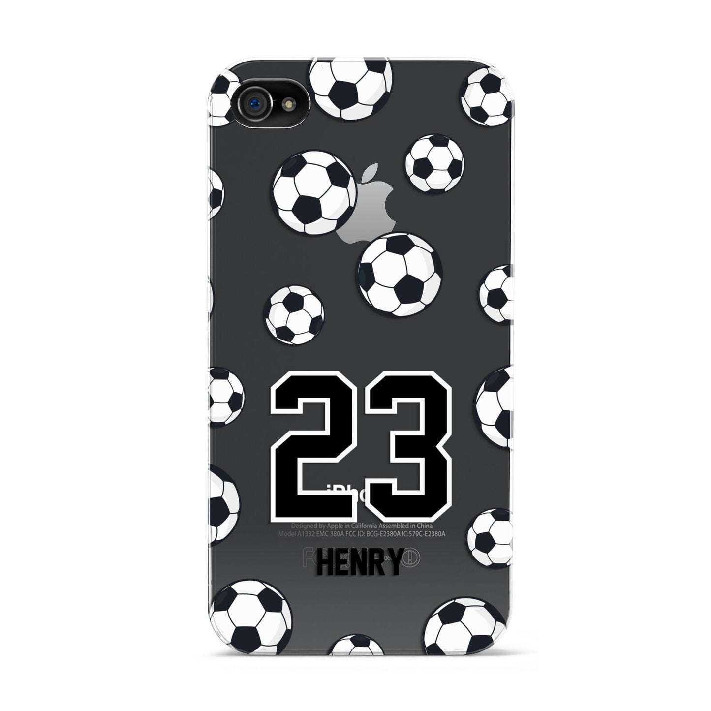 Personalised Football Apple iPhone 4s Case
