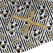 Personalised Football Birthday Custom Wrapping Paper
