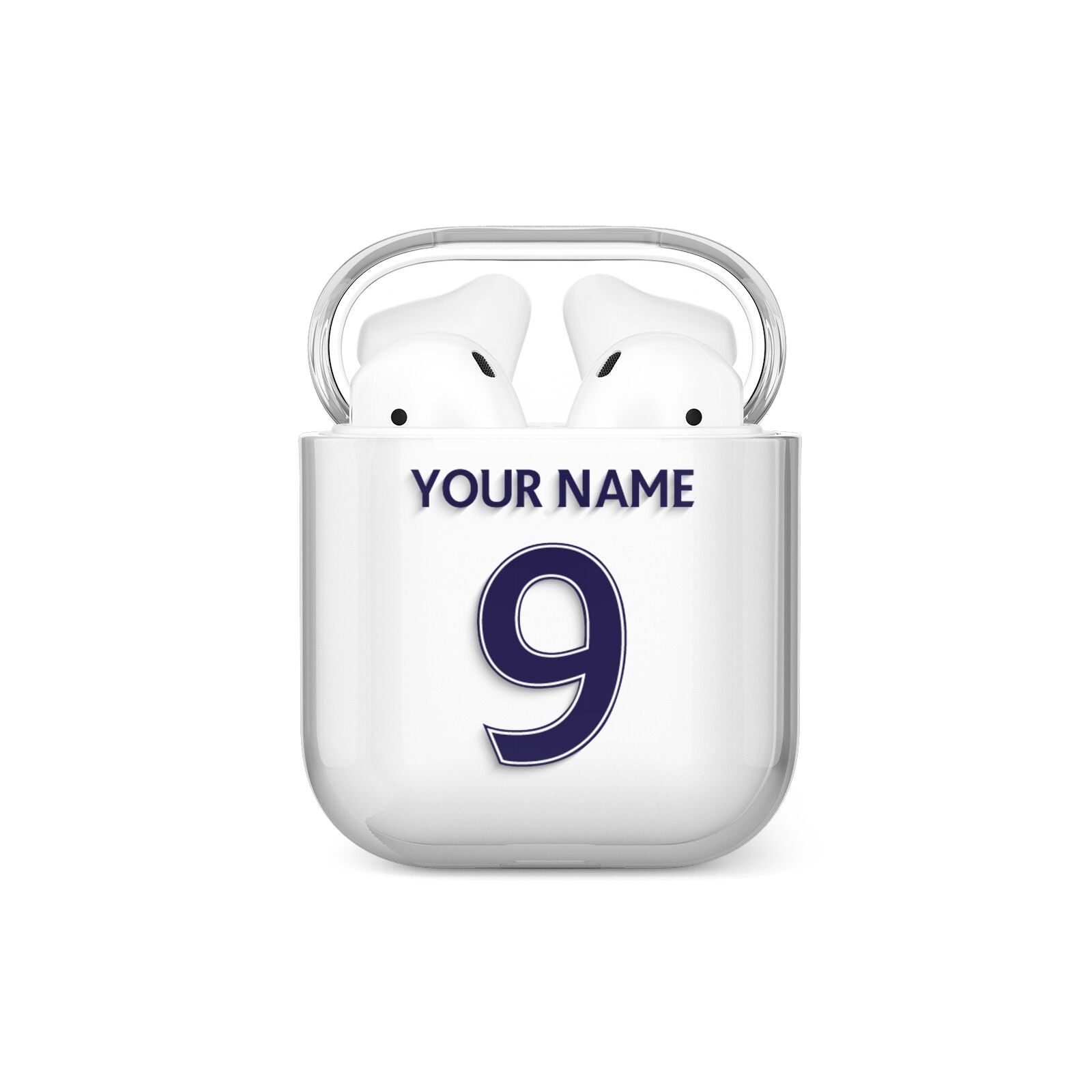 Personalised Football Name and Number AirPods Case