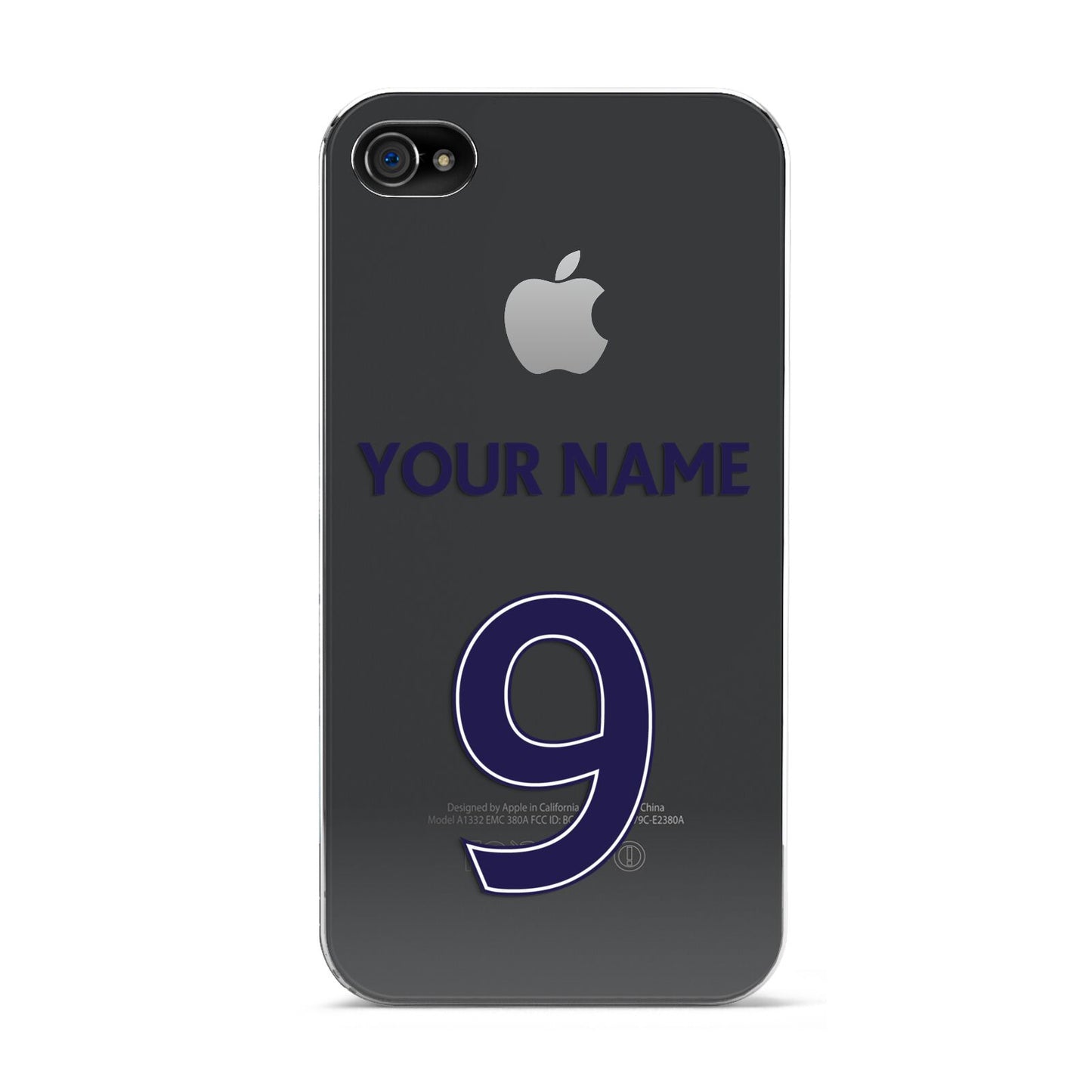 Personalised Football Name and Number Apple iPhone 4s Case