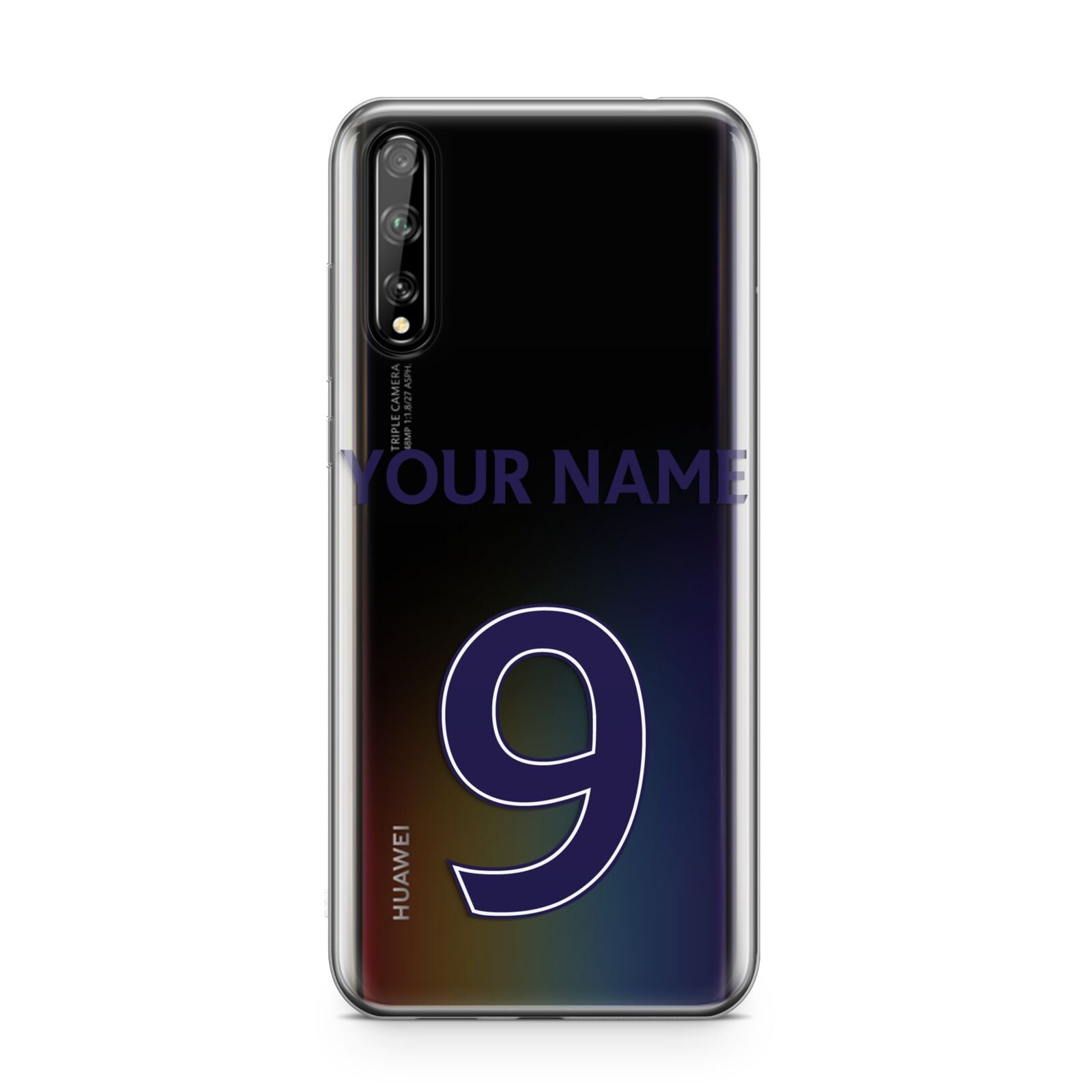 Personalised Football Name and Number Huawei Enjoy 10s Phone Case