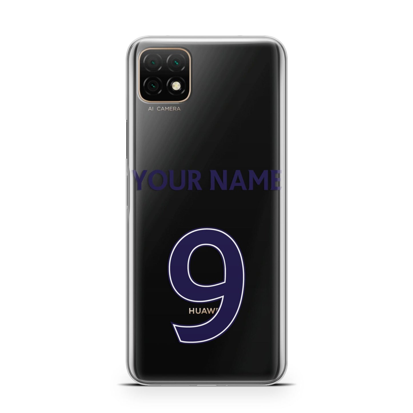 Personalised Football Name and Number Huawei Enjoy 20 Phone Case