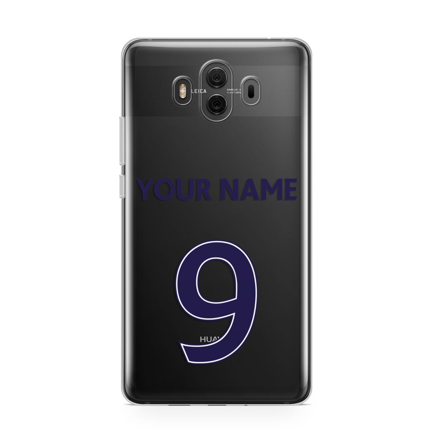 Personalised Football Name and Number Huawei Mate 10 Protective Phone Case