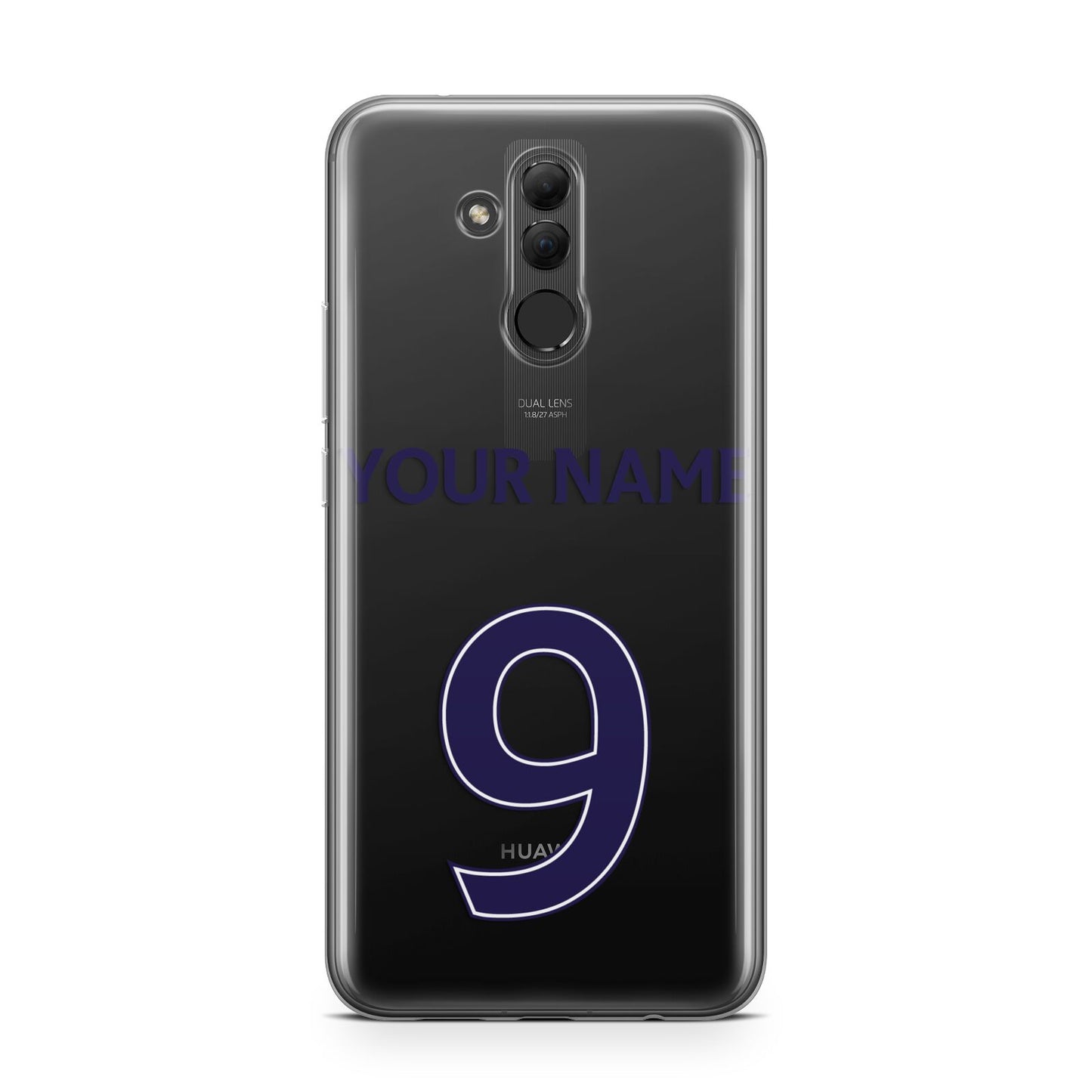Personalised Football Name and Number Huawei Mate 20 Lite