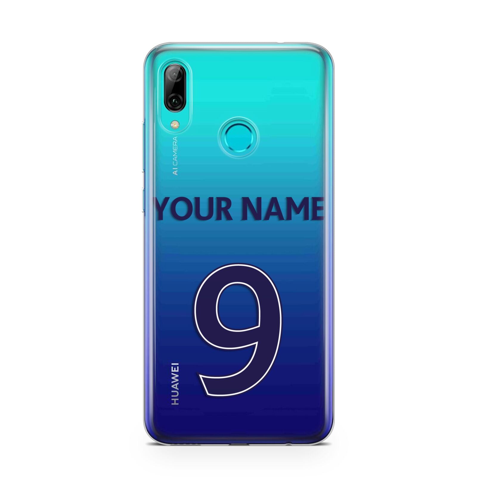 Personalised Football Name and Number Huawei P Smart 2019 Case