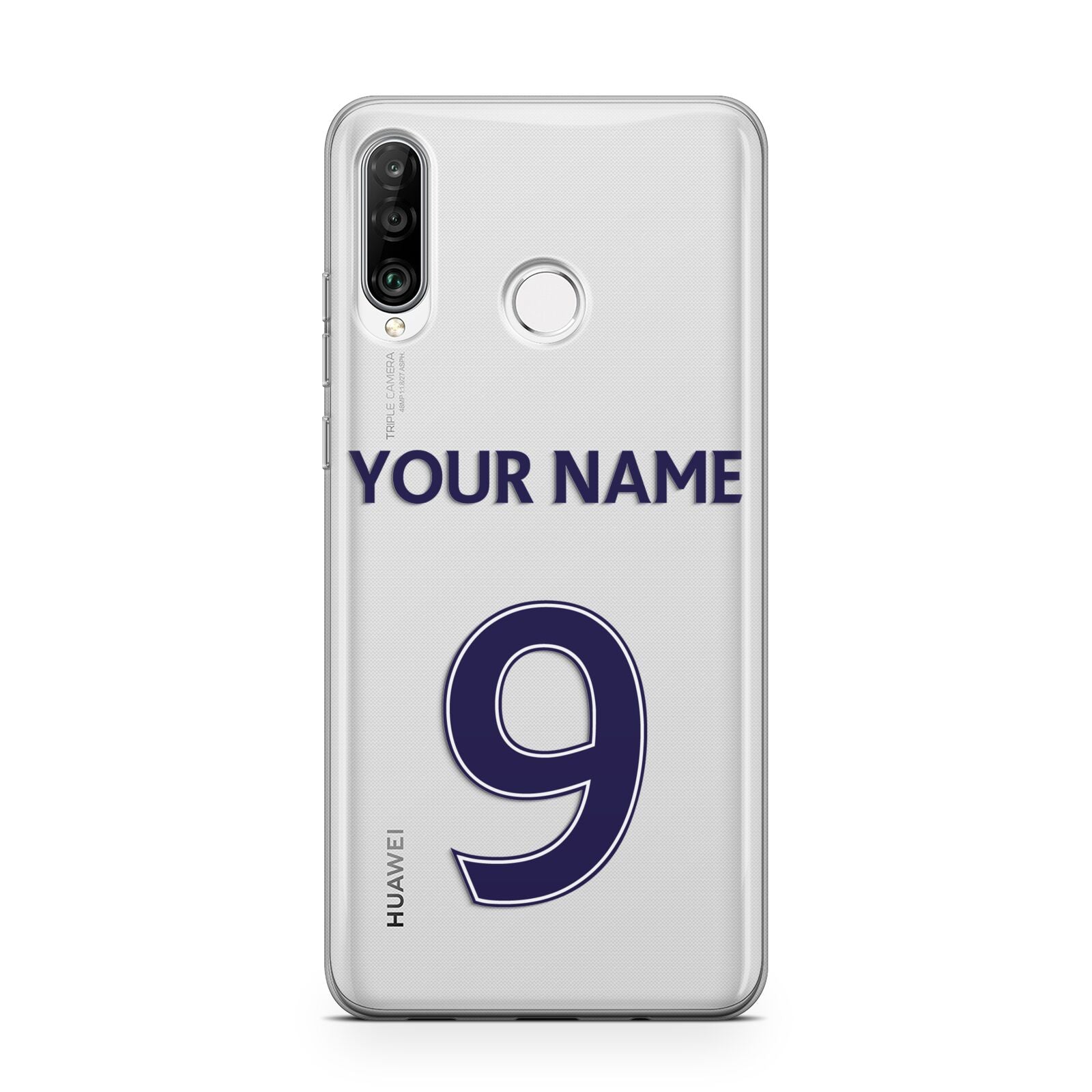 Personalised Football Name and Number Huawei P30 Lite Phone Case
