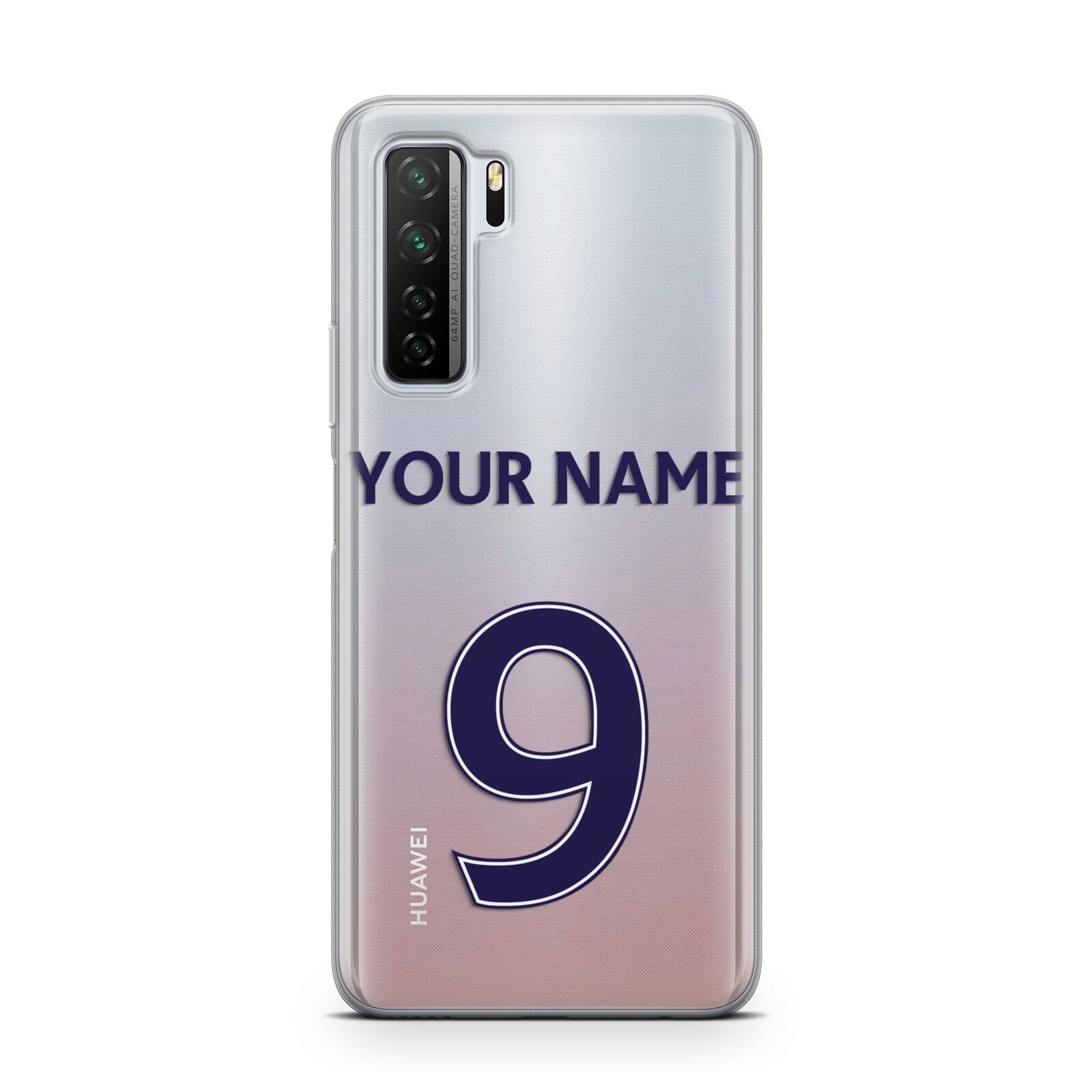 Personalised Football Name and Number Huawei P40 Lite 5G Phone Case
