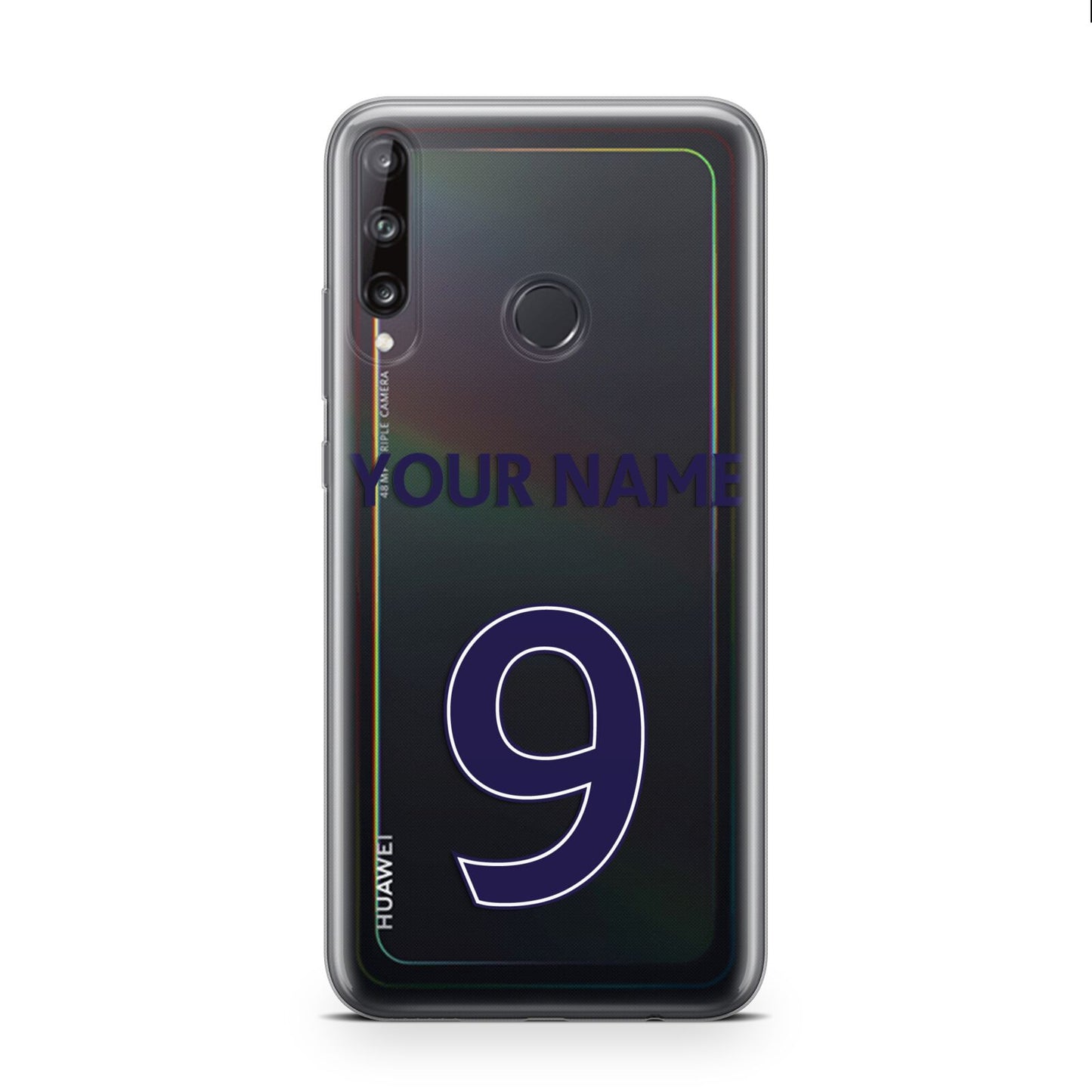 Personalised Football Name and Number Huawei P40 Lite E Phone Case