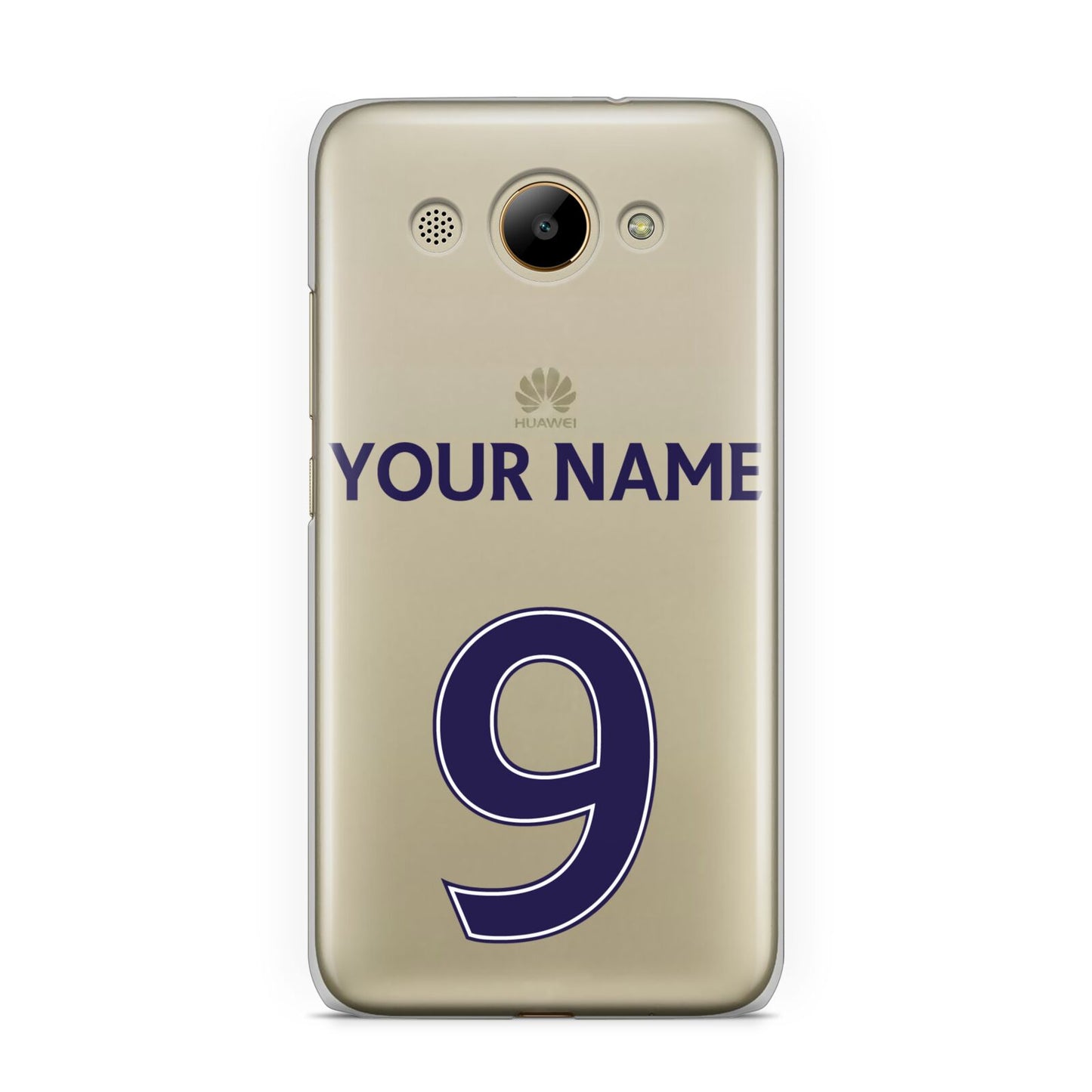 Personalised Football Name and Number Huawei Y3 2017