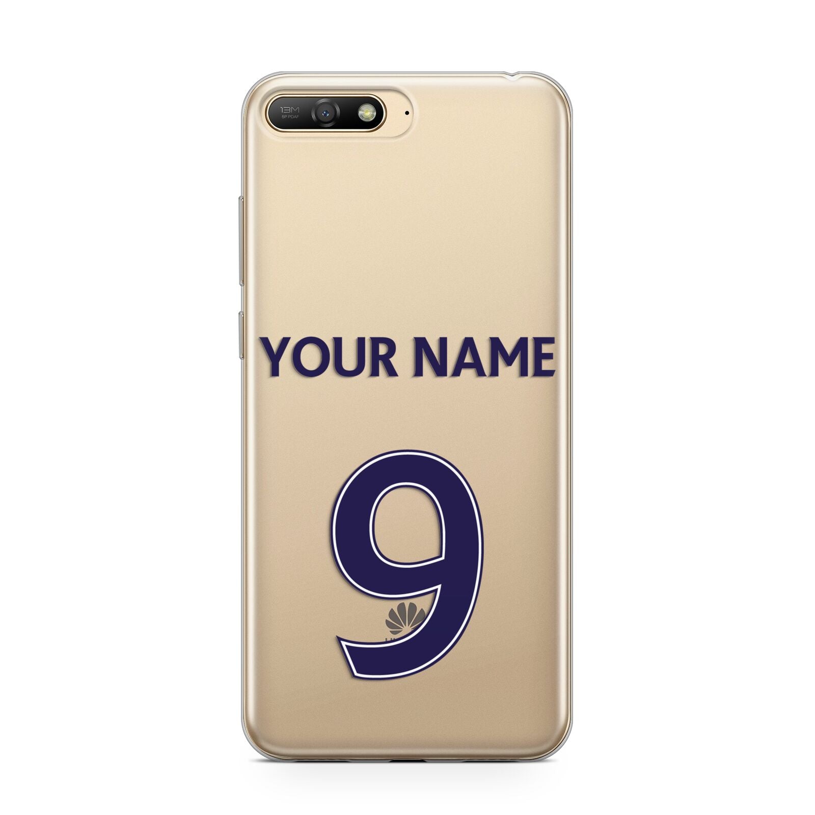 Personalised Football Name and Number Huawei Y6 2018
