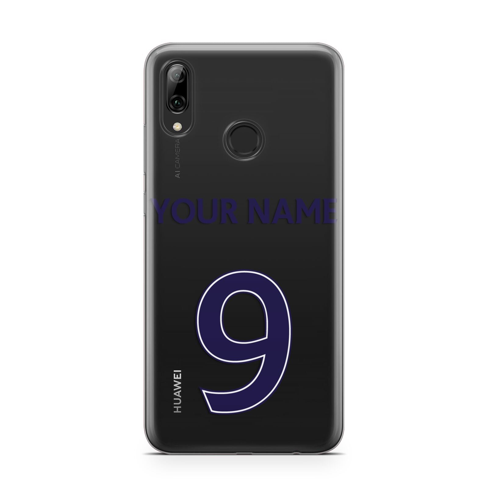Personalised Football Name and Number Huawei Y7 2019