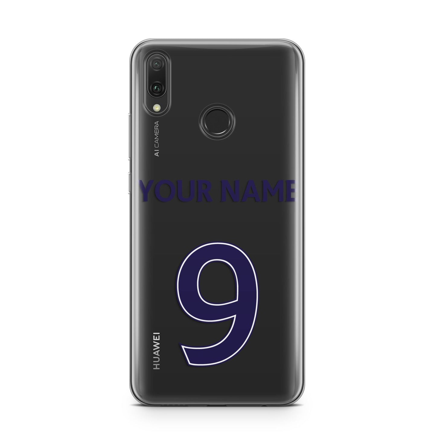 Personalised Football Name and Number Huawei Y9 2019