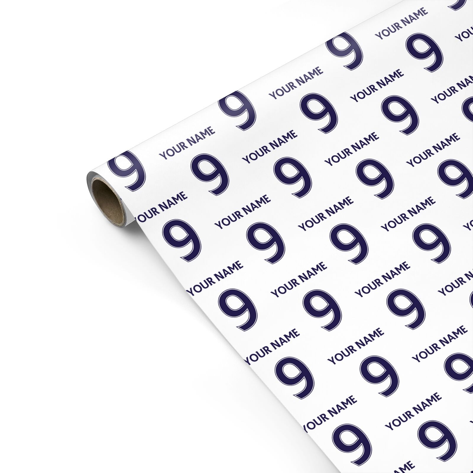 Personalised Football Name and Number Personalised Gift Wrap