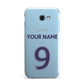 Personalised Football Name and Number Samsung Galaxy A7 2017 Case