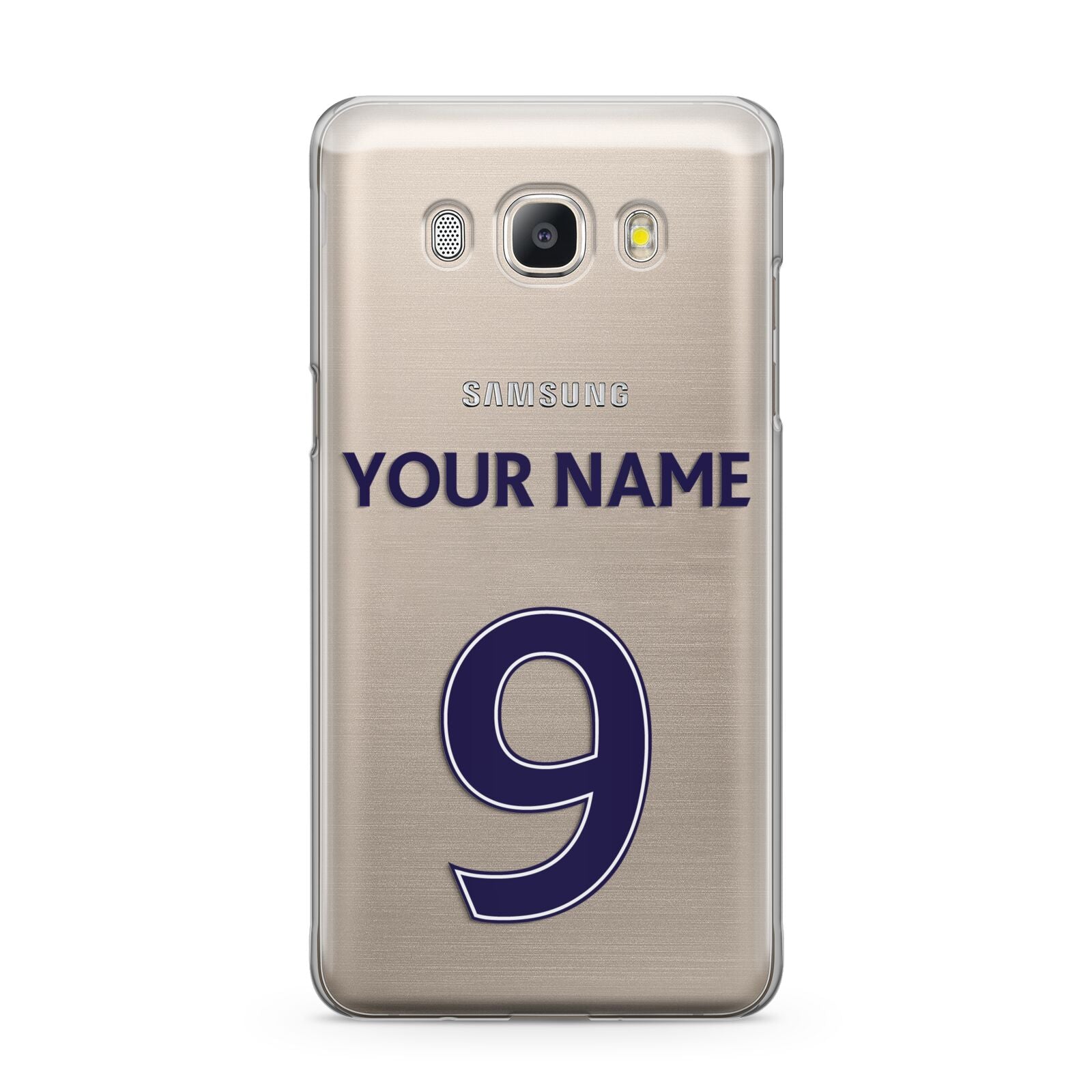 Personalised Football Name and Number Samsung Galaxy J5 2016 Case