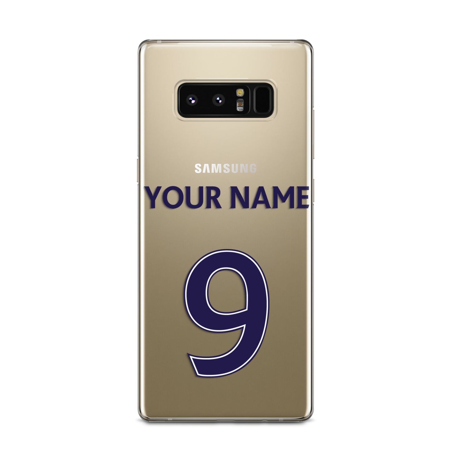 Personalised Football Name and Number Samsung Galaxy Note 8 Case