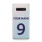 Personalised Football Name and Number Samsung Galaxy S10 Plus Case