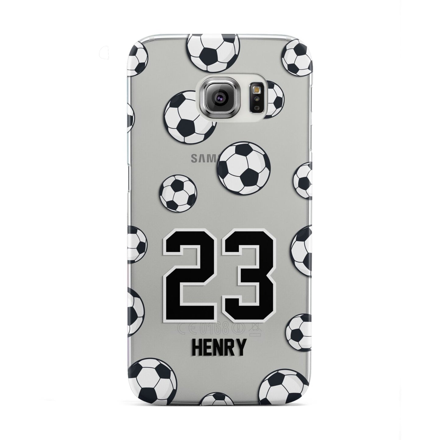 Personalised Football Samsung Galaxy S6 Edge Case