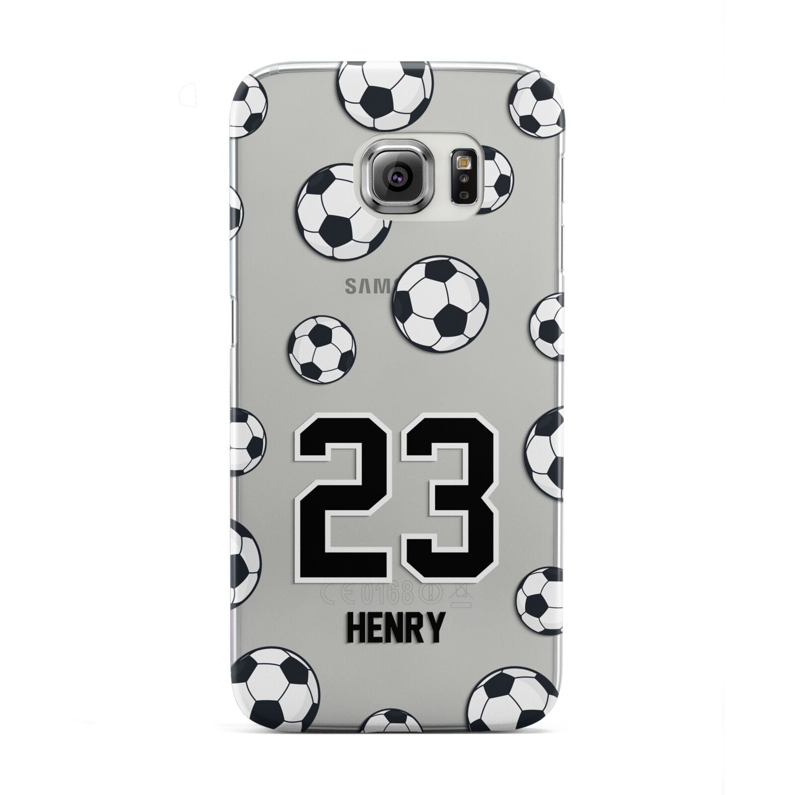 Personalised Football Samsung Galaxy S6 Edge Case