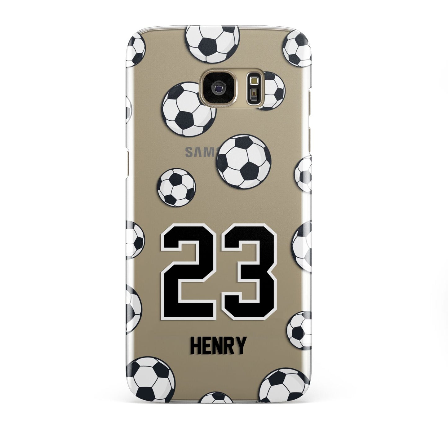 Personalised Football Samsung Galaxy S7 Edge Case